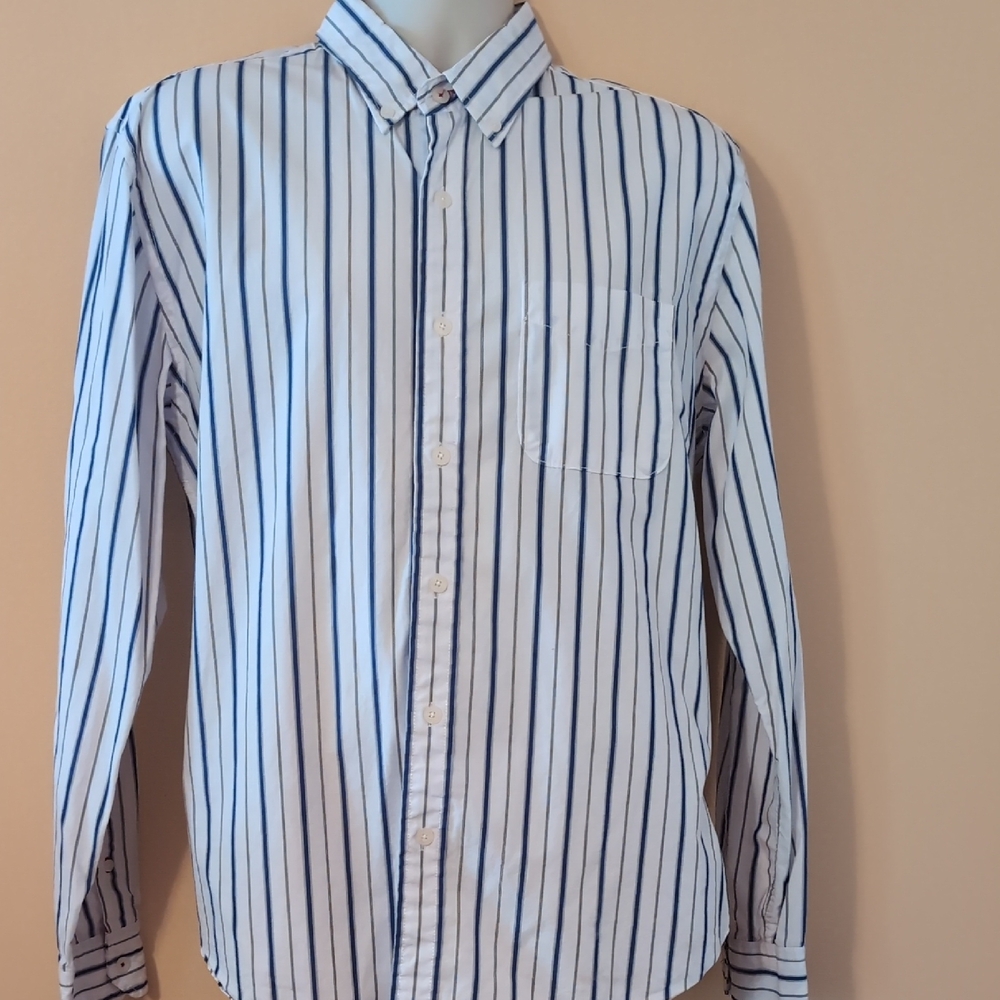 Aeropostale Classic Blue Striped Men's Shirt
